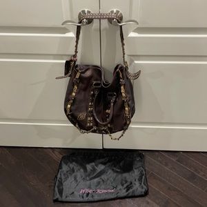 Betsey Johnson leather tote bag